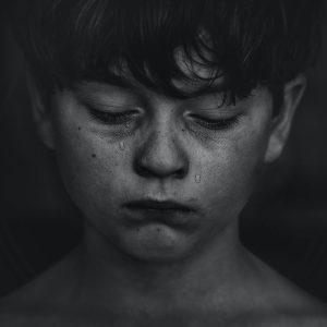 Young Boy with Tears